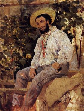Diego Martelli in Castiglioncello - Giovanni Boldini