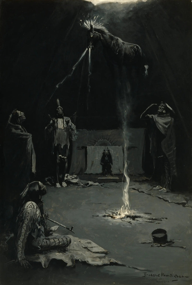 Indian Fire God (The Medicine Horse March) - Frederic Remington