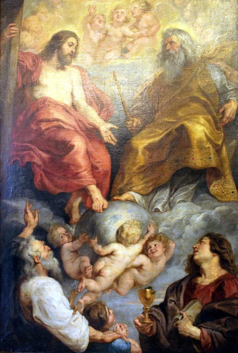 God the Father and Christ with Saints Paul and John, 1616-1617 - Peter Paul Rubens