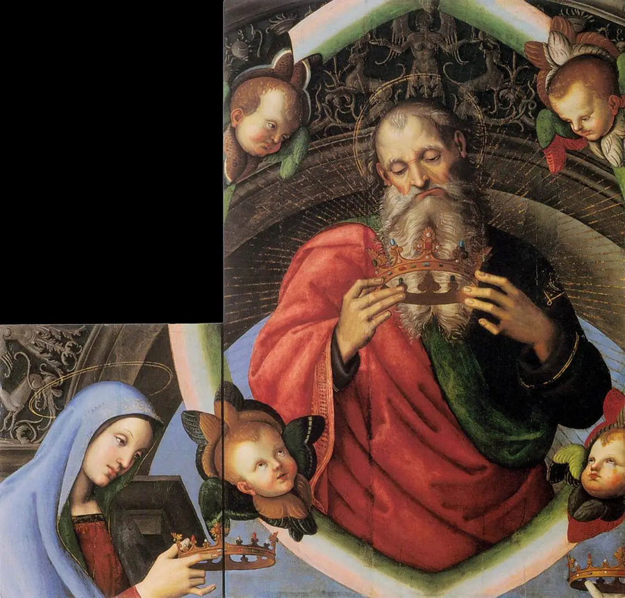 God the Father and the Virgin Mary - Raphael Sanzio