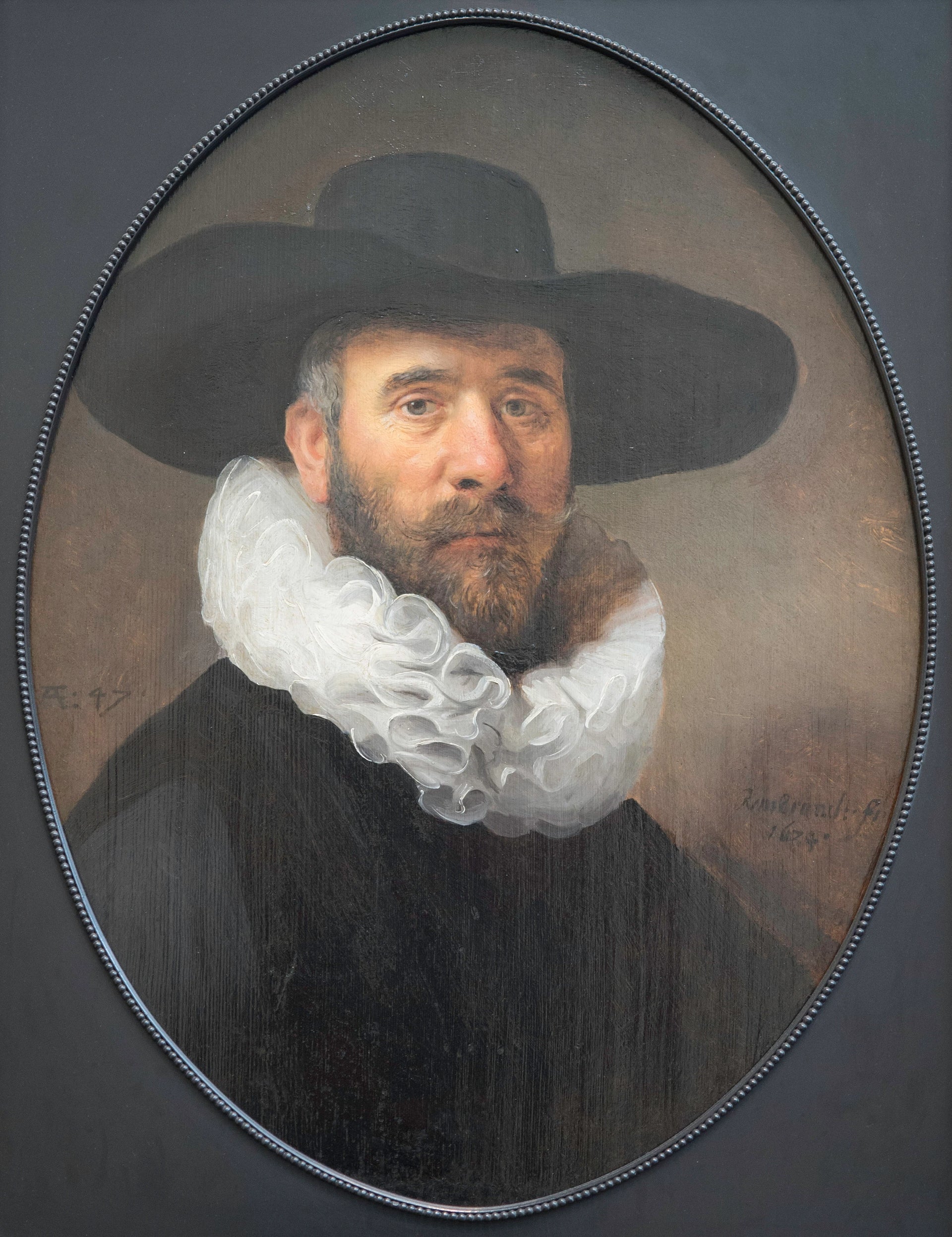 Portrait de Dirck Jansz. Pesser — Rembrandt, vers 1634, LACMA