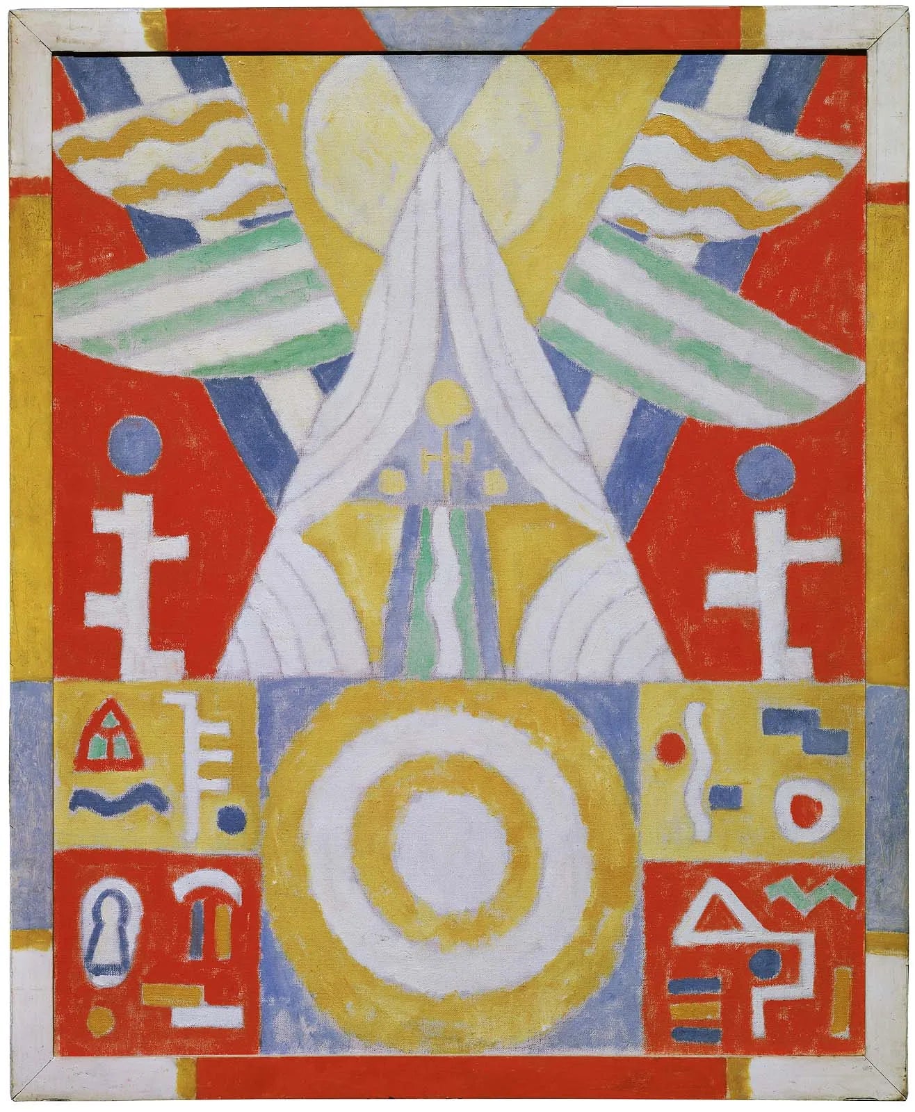 Disposition - Hiéroglyphes (Peinture n° 2) - Marsden Hartley image 1 reproduction réalisée par Alpha Reproduction