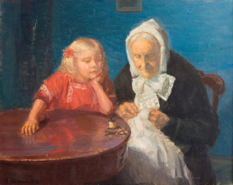 Entertaining Grandma - Anna Ancher