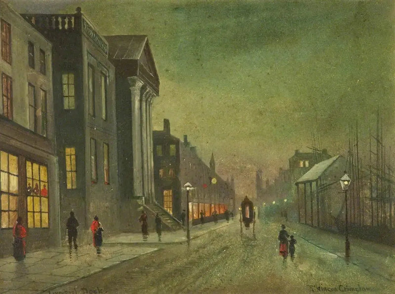 Liverpool Docks (panel 1 of 5) - John Atkinson Grimshaw