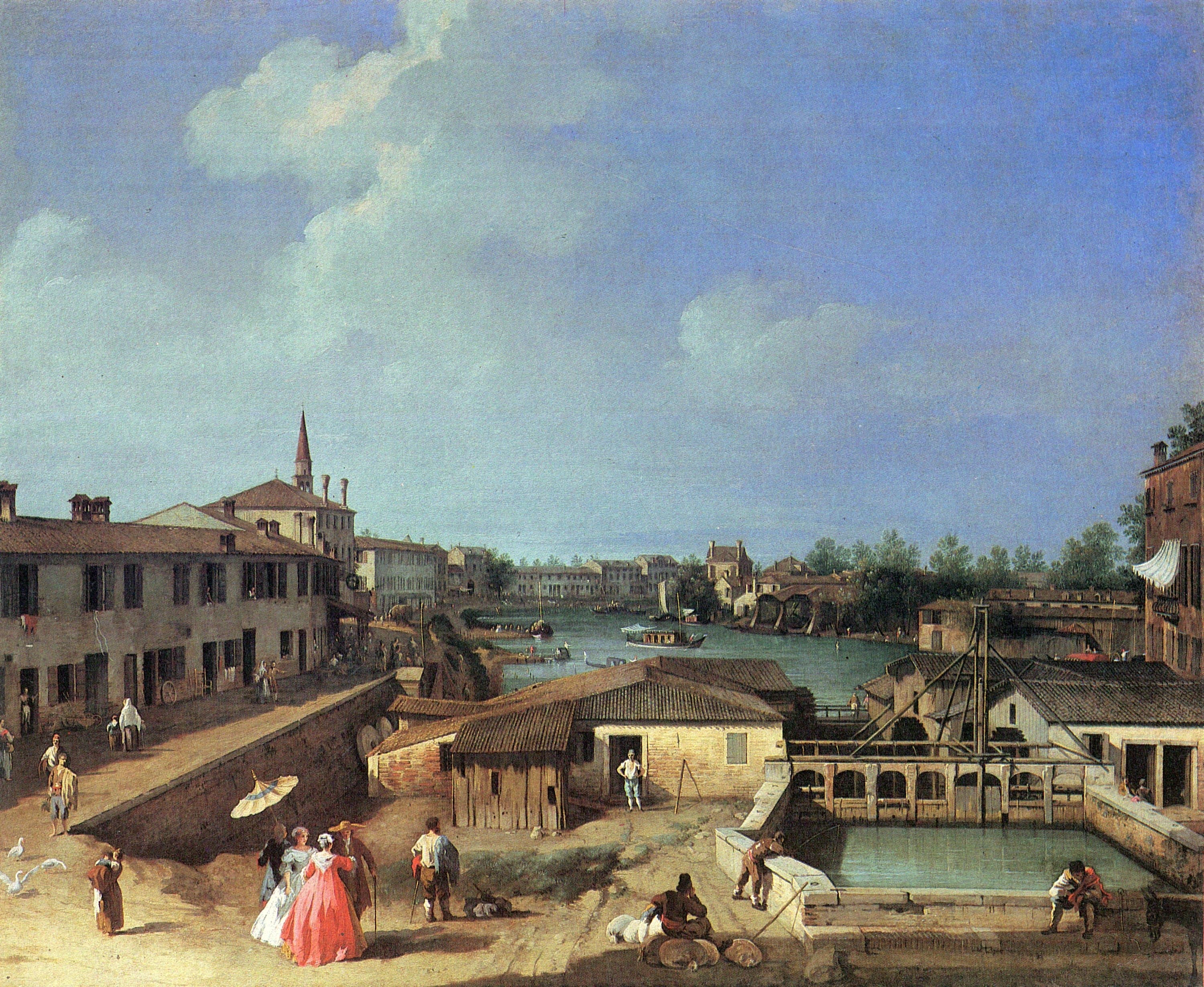 Dol on the Brenta - Canaletto