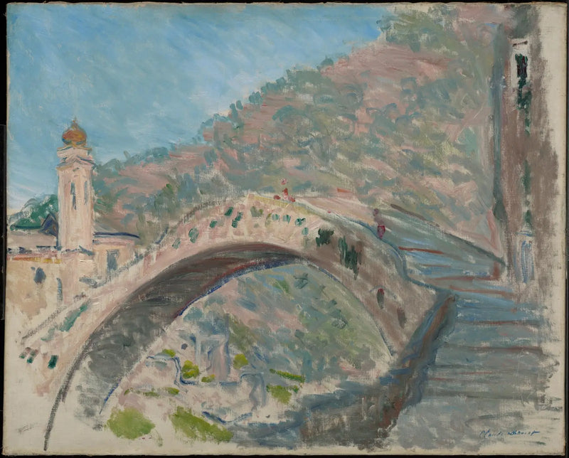 Dolceacqua, the old bridge over the Nervia - Claude Monet