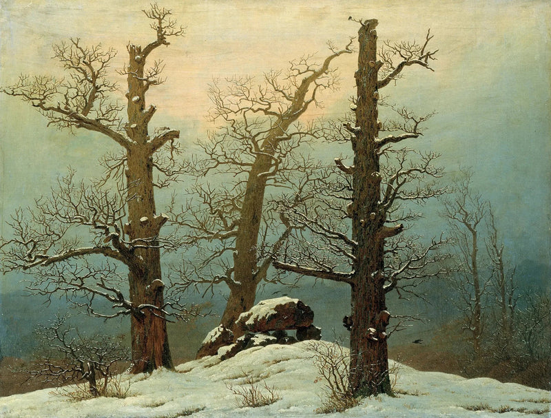 Dolmen Under the Snow - Caspar David Friedrich