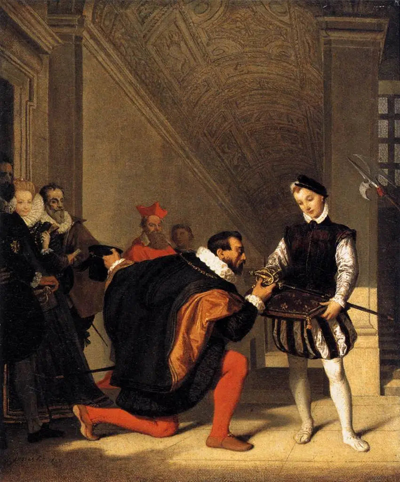 Don Pedro de Toledo Bending the Sword of Henry IV - Jean-Auguste-Dominique Ingres