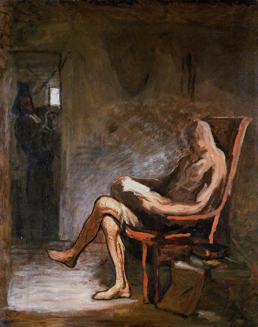 Don Quichotte en train de lire - Honoré Daumier