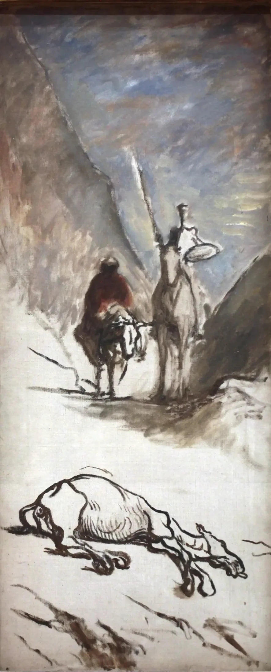 Don Quichotte et la mule morte - Honoré Daumier