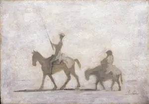 Don Quixote and Sancho Panza - Honoré Daumier
