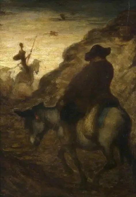 Don Quixote and Sancho Panza - Honoré Daumier