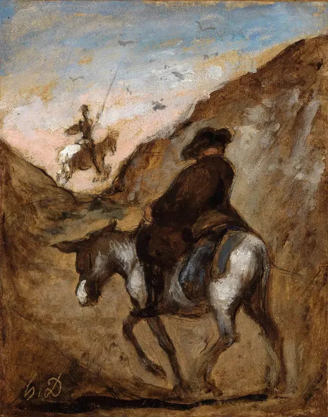 Don Quixote and Sancho Panza - Honoré Daumier
