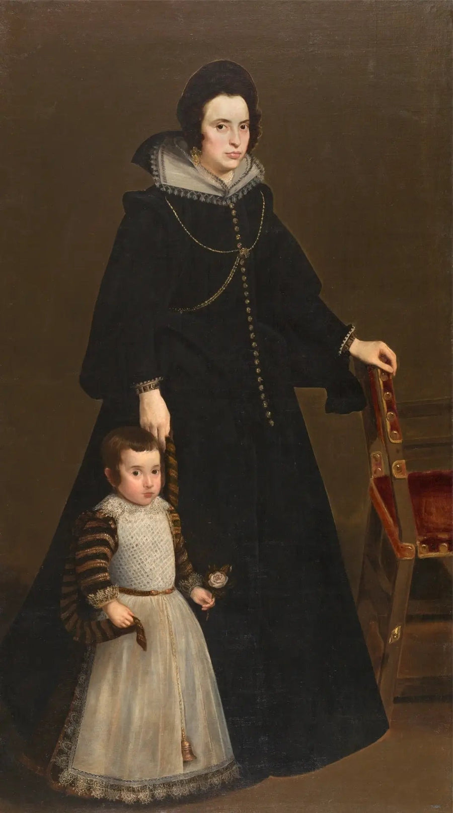 Doña Antonia de Ipeñarrieta y Galdós and son don Luis - Diego Velázquez