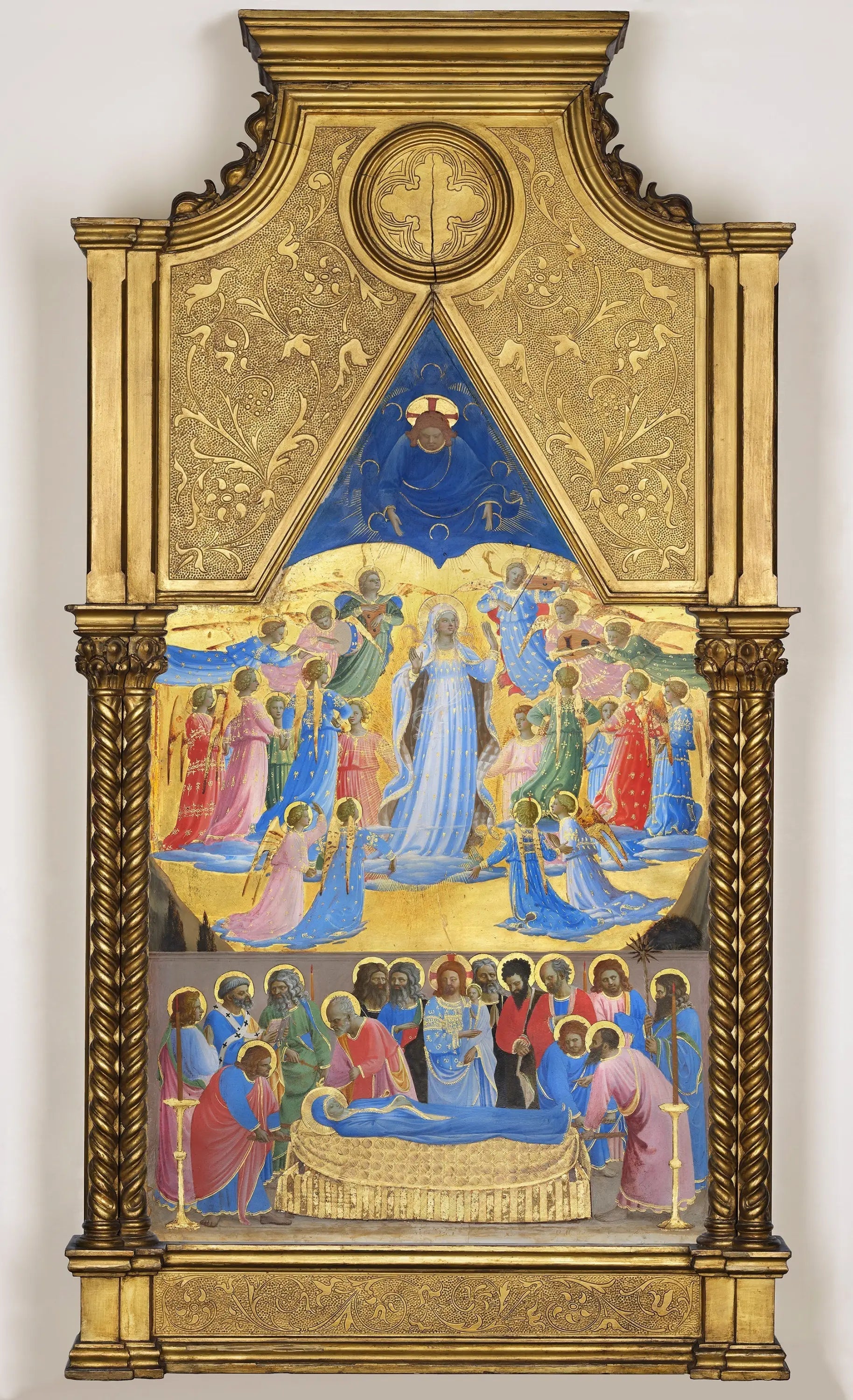 Dormition et Assomption de la Vierge - Fra Angelico image 1 copie de tableau peinte à la main