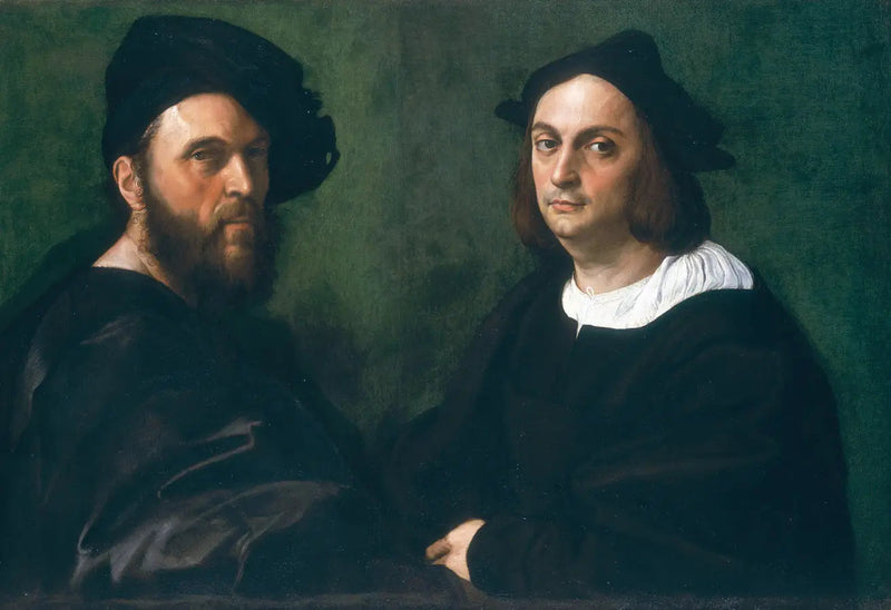 Double portrait of Andrea Navagero and Agostino Beazzano - Raphael Sanzio