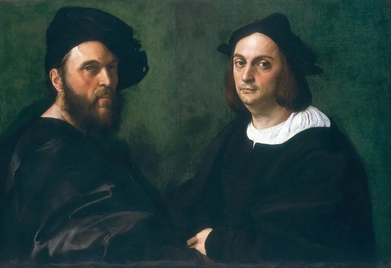 Double portrait of Andrea Navagero and Agostino Beazzano - Raphael Sanzio