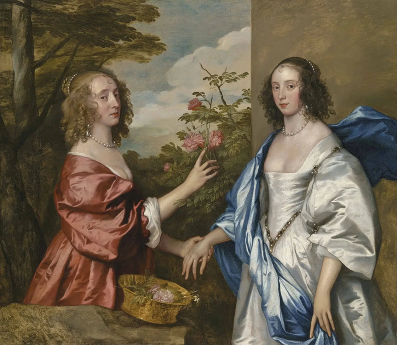 Double portrait of Anne, Countess of Manchester, and her daughter Anne Cavendish, Lady Rich - Antoine van Dyck