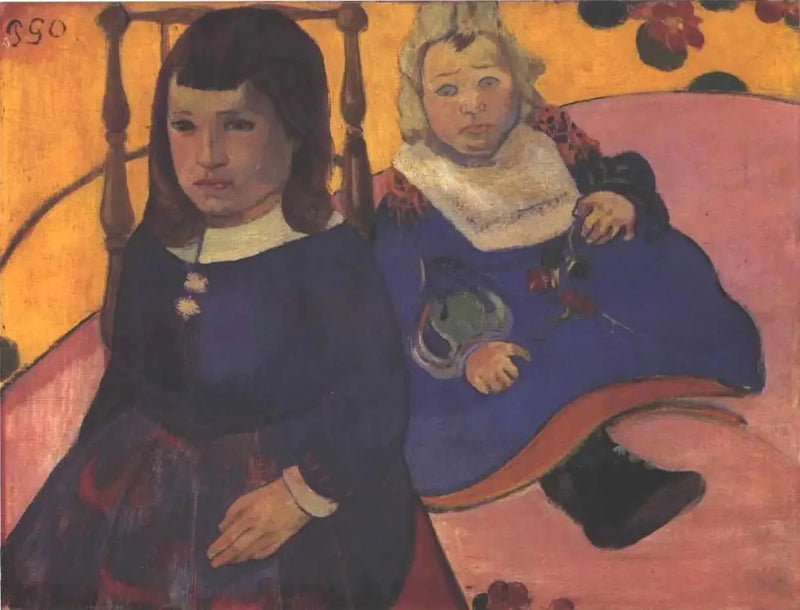 Double portrait of children - Paul Gauguin