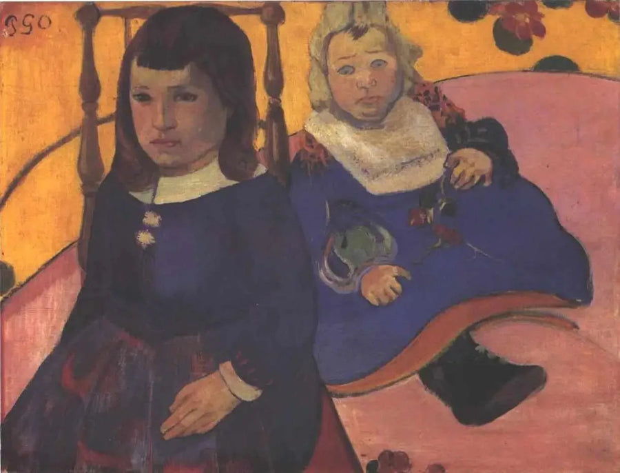 Double portrait of children - Paul Gauguin