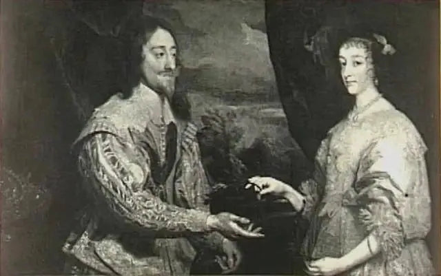 Double Portrait of Charles I Stuart, King of England, and His Wife Henrietta Maria of Bourbon, Queen of England (1609-1669) - Antoine van Dyck