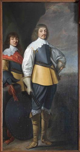 Double Portrait of Johan Maurits van Nassau-Siegen (1604-1679) and Johan Ernst van Nassau-Siegen (1618-1639) - Gerrit van Honthorst