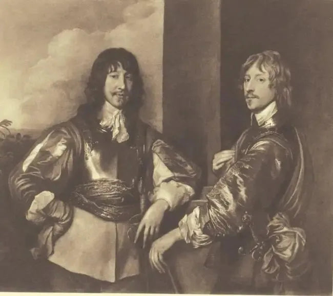 Double Portrait of Mountjoy Blount, 1st Earl of Newport (-1666) and George, Lord Goring (1608-1657) - Antoine van Dyck