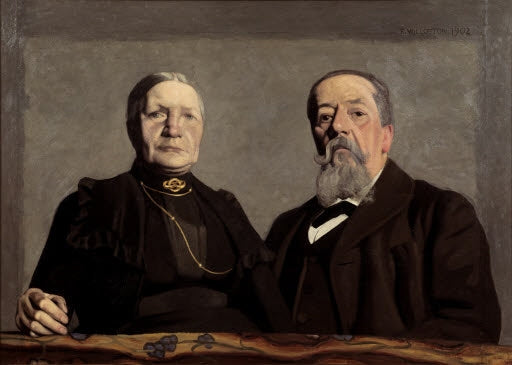 Double portrait of the artist's parents - Félix Vallotton