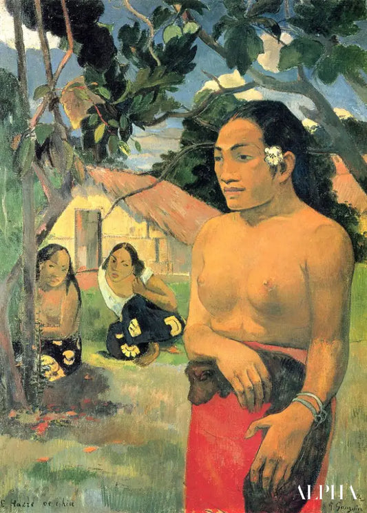 E haere oe i hia - Paul Gauguin - Reproductions de tableaux et peintures haut de gamme