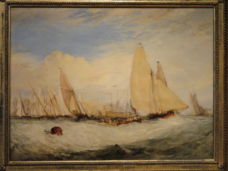 East Cowes Castle, the Seat of J. Nash, Esq., the Regatta Beating to Windward - J. M. W. Turner