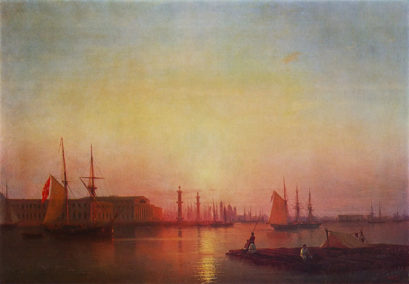 Exchange of Petersburg - Ivan Aivazovsky