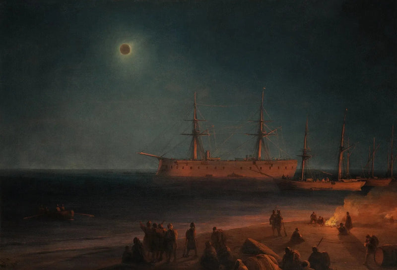 Solar Eclipse in Feodosia - Ivan Aïvazovski