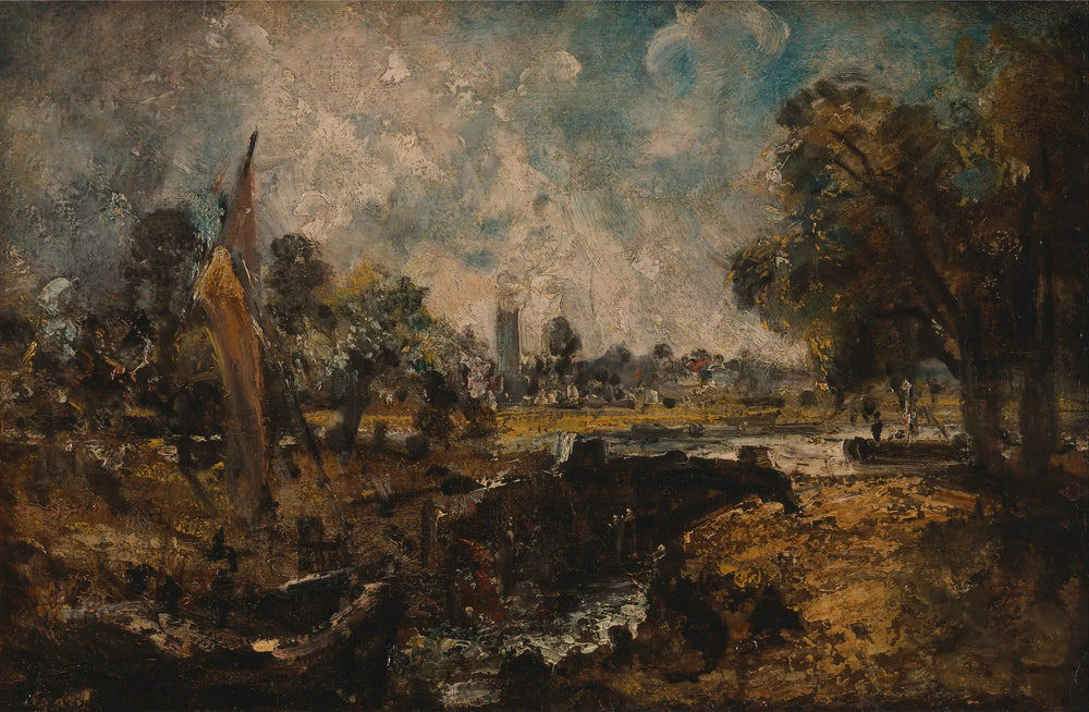 Écluse de Dedham - John Constable image 1 reproduction artisanale de tableau