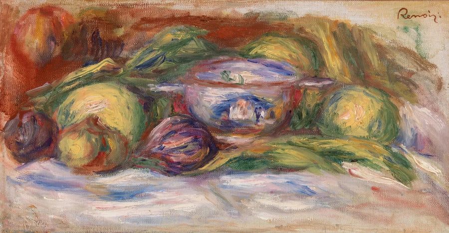 Bowl, Figs and Apples (Bowl, Figs and Apples) - Pierre-Auguste Renoir