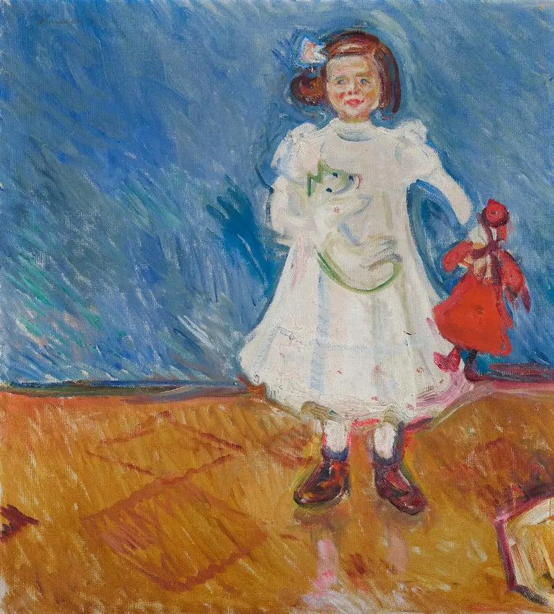 Edmute Esche with the Doll - Edvard Munch