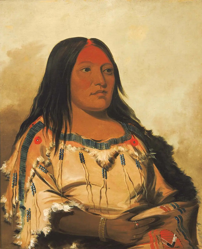 Eeh-nís-kim, Pierre de Cristal, Épouse du Chef - George Catlin
