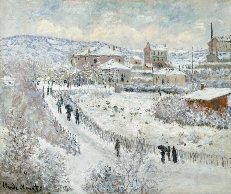 Snow Effect at Argenteuil Alternate - Claude Monet