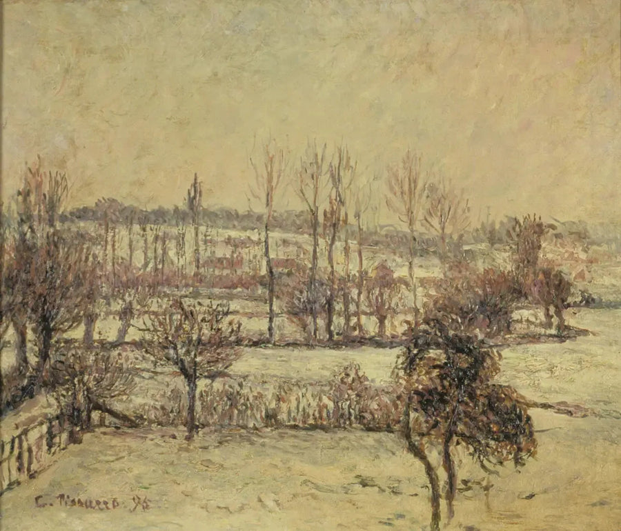 Snow Effect at Éragny - Camille Pissarro