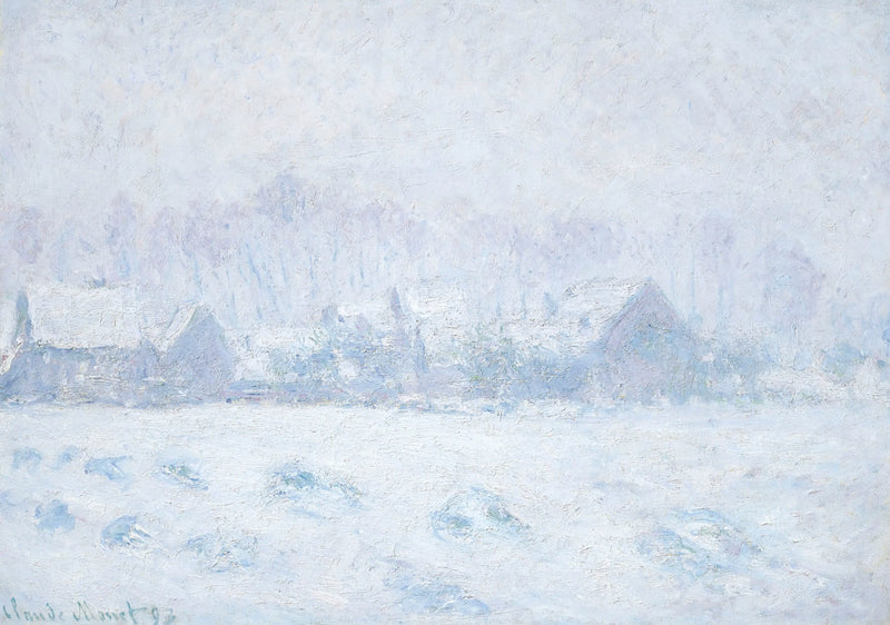 Snow Effect at Giverny - Claude Monet
