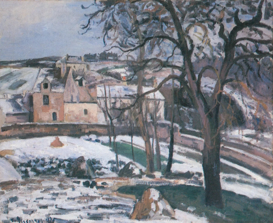 Snow Effect at L'Hermitage, Pontoise - Camille Pissarro