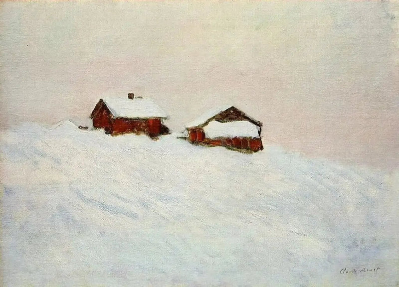 Snow Effect at Vétheuil - Claude Monet