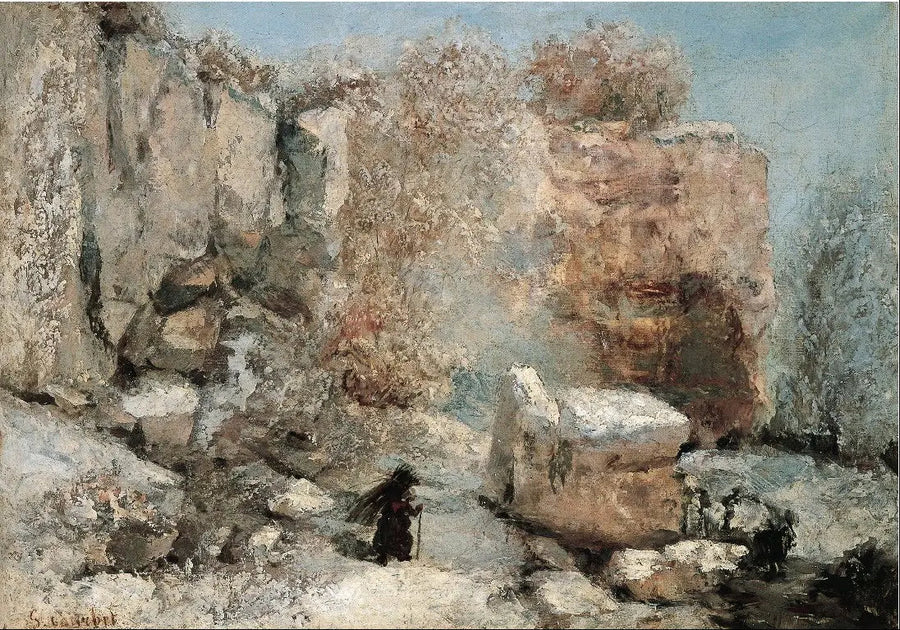 Snow Effect in a Quarry - Gustave Courbet