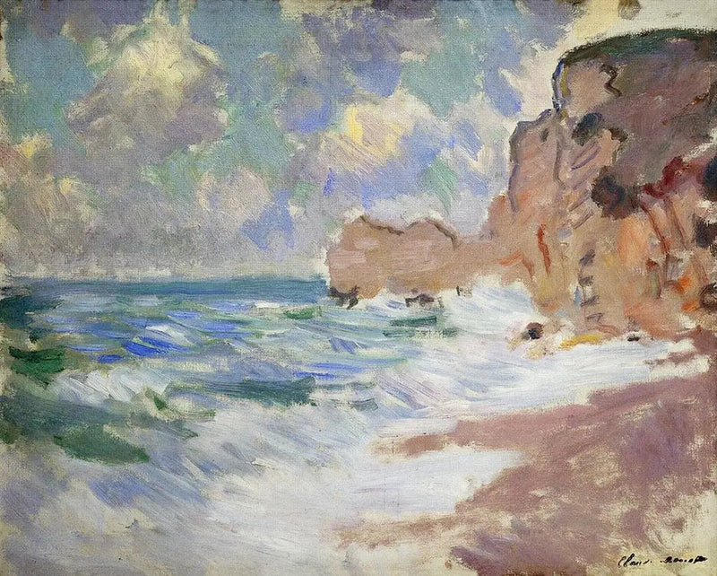 Wave Effect at Étretat - Claude Monet