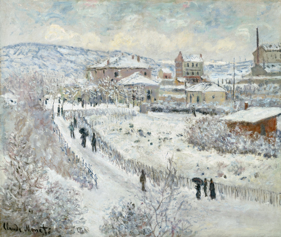 Snow effect in Argenteuil W358 - Claude Monet