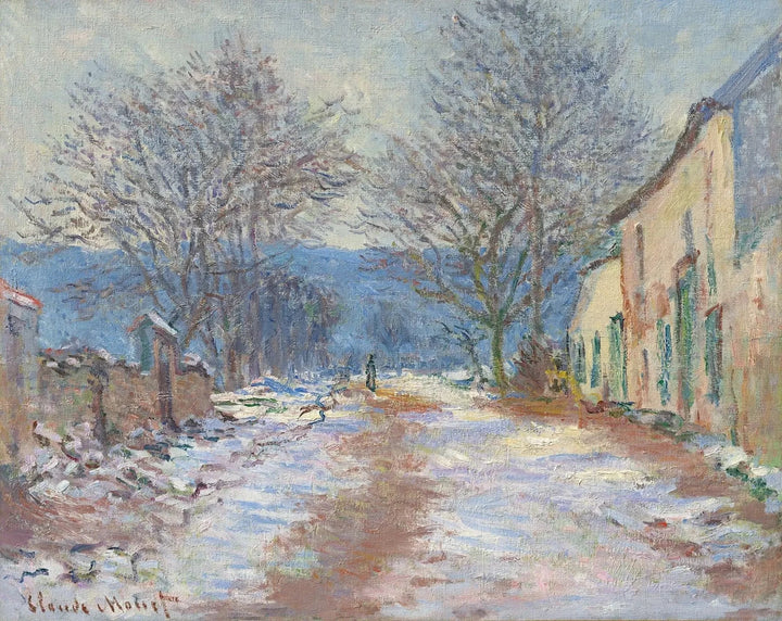 Snow effect in Limetz W1056 - Claude Monet