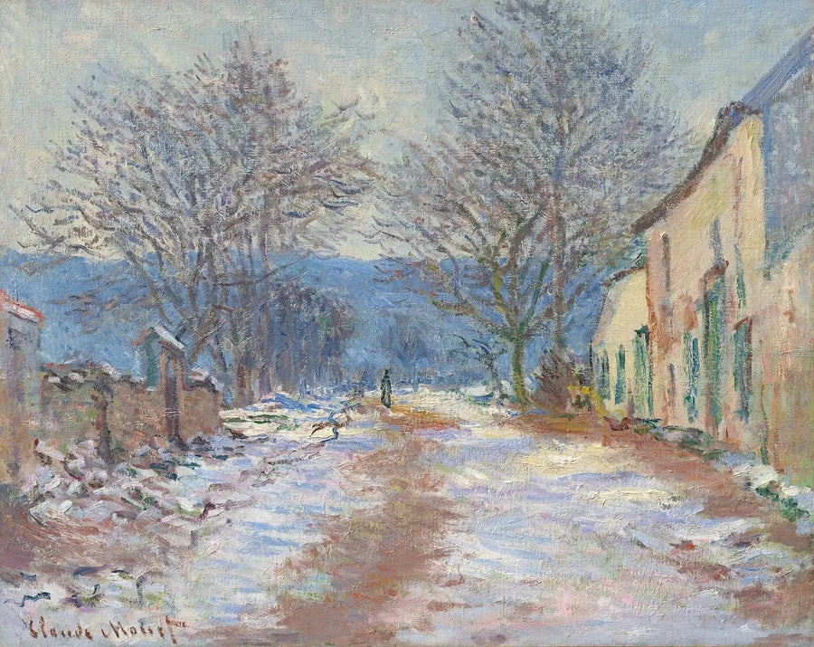 Snow effect in Limetz W1056 - Claude Monet