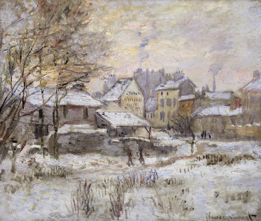 Snow effect, setting sun W362 - Claude Monet