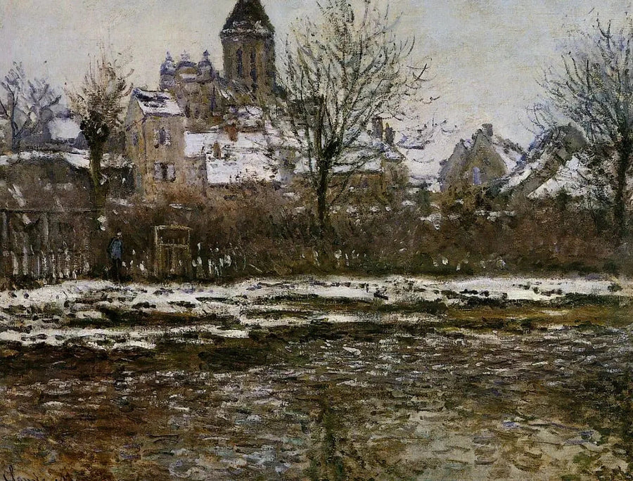 Snow effect in Vétheuil W506 - Claude Monet