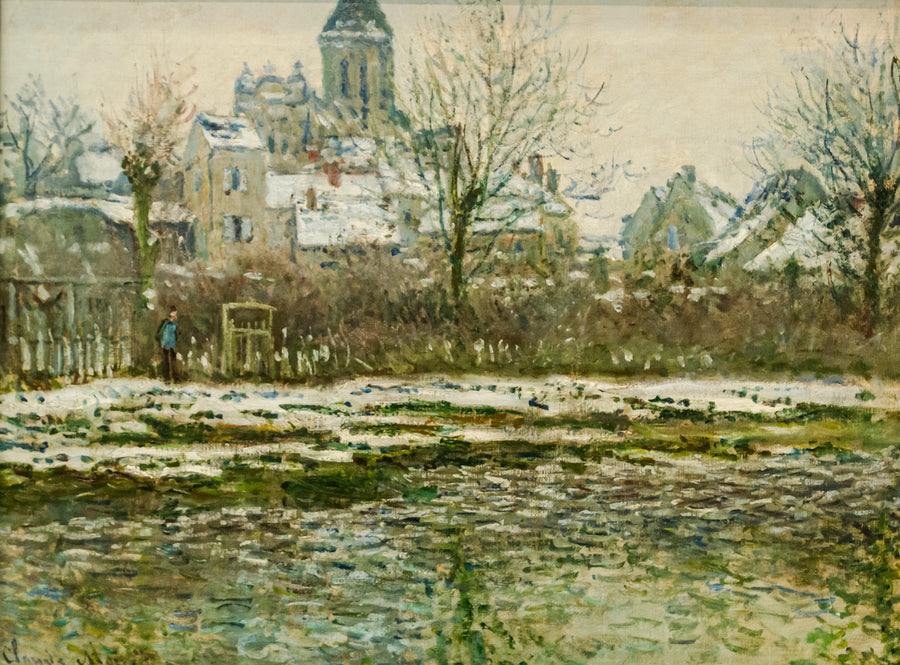 Snow Effect at Vétheuil - Claude Monet