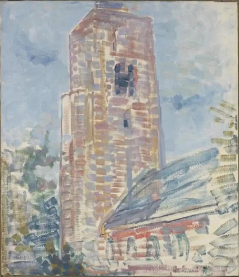 Church of Oostkapelle, nave and tower - Piet Mondrian